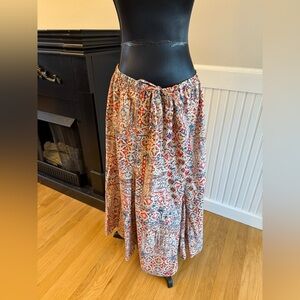 Ralph Lauren Multicolor Patterned Skirt. Draw string waist